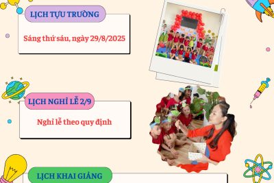 Thông báo thời gian tựu trường và khai giảng năm học mới 2025-2026