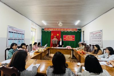 Hội nghị kiểm điểm Chi bộ trường MN Sao Khuê năm 2023