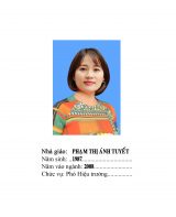 Phạm Thị Ánh Tuyết Phạm Thị Ánh Tuyết