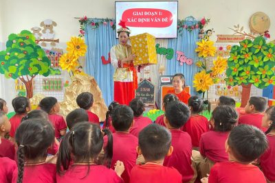 Sinh hoạt chuyên môn chuyên đề “Tổ chức hoạt động STEAM – Quy trình thiết kế kỹ thuật (EDP)” tại trường Mầm non Sao Khuê.