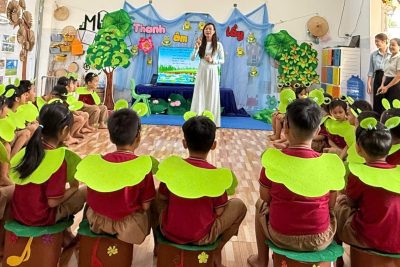 Sinh hoạt chuyên môn chuyên đề “Ứng dụng STEAM theo quy trình 5E” tại trường Mầm non Sao Khuê